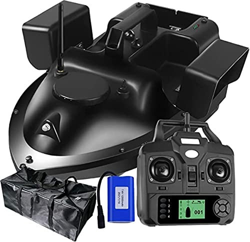 DYJD Smart Fishing Bait Boat Three Controllable Hoppers Remote Control Boat Fish Finder,12000mAh