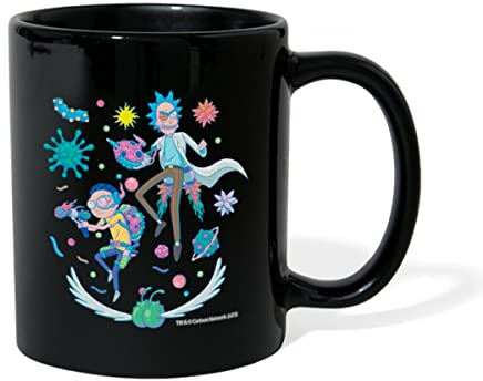 Spreadshirt Rick & Morty Kampf im Weltraum Tasse Einfarbig, One size, Schwarz