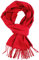 Rotfuchs Schal Herrenschal Damenschal Winterschal Unisex einfarbig weich und anschmiegsam ((L X B) 180 x 28, rot)