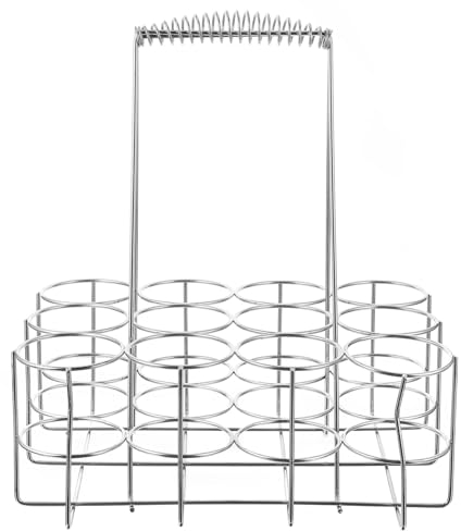 BESTonZON Flaschentr?ger Metall Getr?nketr?ger f¨¹r 12 Flasche Silber Legierung Weinflaschenhalter Rotwein Sekt Bier Flasche Milchflaschen Aufbewahrung Zuhause Restaurant Party