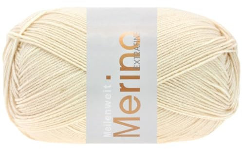 LANA GROSSA Meilenweit 100 Merino extrafine | Hochwertiges Sockengarn, waschmaschinenfest | Handstrickgarn aus 75% Schurwolle & 25% Polyamid | 100g Wolle, Stricken & Häkeln | 420m Garn FB2425