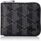 Lacoste Herren Portemonnaie COMPACT Zip Wallet,Lederimitat (100% PVC),11x9.5x2cm, Geldbörse Wallet,SCHWARZ/GRAU (H45),Einheitsgröße (One Size)