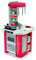 Smoby - Küche Studio Bubble Red,7600311055, 3 Jahre, 26 Zubehörteile, Wasserblasen-Effekt, rot, Made in France