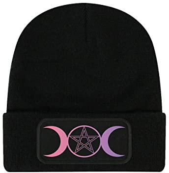 Triple Moon Beanie Black, Schwarz, Einheitsgröße