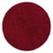 Carpetsale24 Teppich Wohnzimmer Shaggy Flokati Einfarbig Design 120 cm Rund Rot - Hochflor Teppich Schlafzimmer Pflegeleicht und Super Weich - Flauschiger Teppich Langflor 50 mm Florhöhe Runder