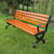 NURBAL Gartenbank für den Außenbereich, Parkbank mit Armlehnen und Rückenlehnen, Holz Metall Wetterfest Gartenmöbel, Sitzbank Geeignet für Garten, Vorgarten, Balkon, Stadt, Land, Gemeinde 150x40x73cm