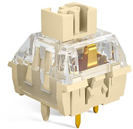 DRAOZA Kailh MX Nighttime PRO Schalter Stumm linear/Absatz Braun Schalter Upgrade Kailh V2 Mechanische Tastatur (Absatz Stumm 72pcs)