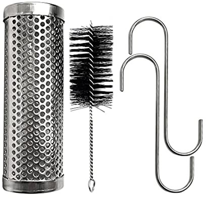 ZYWUOY Tube de fumoir en acier inoxydable pour barbecue en plein air - Rond