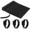 Geepen Lot de 100 Sangles de Câbles électriques Réglables, Attaches de Câble Management Réutilisables pour Bureau, Maison, Ranger et Organiser Câbles (150mmx12mm) Noir