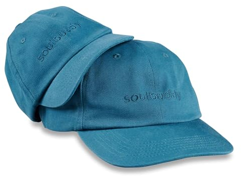Soulbuddy Herren Basecap Cap Kinder – 2er-Set Familien Outfit Set – Geschenk für Papa – Muttertagsgeschenk – Geschenke für Männer – Papa Geschenk – Petrol – One Size und Kids L