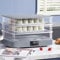 Pequeña máquina de hacer pan para hornear en el hogar, espacio variable, temperatura ajustable, tacto inteligente, aislamiento de alimentos, visibilidad transparente, caja de fermentación de yogur de