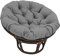 BaoTom Gartenstuhlauflagen Papasan Schaukelstuhl Sitzkissen, Rund Papasan Sessel, Polster für Sessel Verdickte Schaukel Papasan Stuhlkissen Outdoor Hängesessel Kissen(Dark Gray,70 * 70cm)