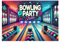 BIGADO 12x Einladungskarten Bowling Kinder Hochglanz Effekt Einladung Bowling Kindergeburtstag einfach zu beschriften A6 Format Einladungskarten Bowling Kindergeburtstag (Bowling)