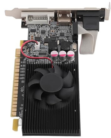 ciciglow Carte Graphique d'ordinateur 2 Go DDR3 64 Bits Carte Graphique Silencieuse pour 11 pour Regarder des Films
