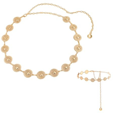 Dinghaole Femmes Chaîne de Taille, Chaîne en métal pour femme, Chaîne de Taille Bohème, Ceinture Réglable Chaîne Taille Or Chaîne Ventre Chaîne, Ceinture pour tous les jours, fête ou festival