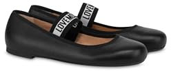 Love Moschino Women Polja11071g0mie000038 Ballet Flat, Black, 6 UK