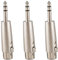 Gbloodst 3 x adattatore per patch mini fono XLR a femmina 6,3 mm