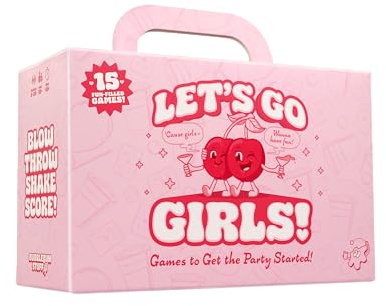 Bubblegum Stuff Let's Go Girls! – Ultimate Girls’ Night Party Game with 15 Hilarious Mini-Games – Hen Do, Birthday & Sleepover Games for Adults – 24.2 cm x 25.9 cm x 11.4 cm – Ages 18+