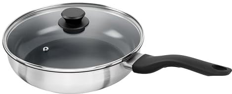 HENCKELS by ZWILLING Stream 28 cm Sauté Pan with Lid with Non-Stick Ceramic Coating Suitable for Induction Cookers