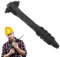 Sghtil Marteau perforateur à cliquet 2 en 1, clé de mandrin portable, cliquet à double tête pour réparation de véhicules et entretien de vélo