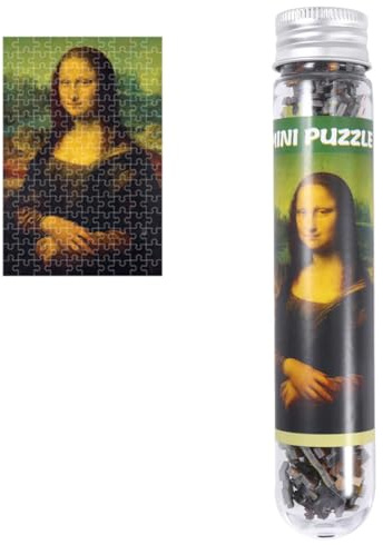 Hohopeti 150 Stück Teiliges Mini Puzzle Set für Erwachsene mit Berühmtem Gemälde Motiv Kreatives Papier Puzzle im Reagenzglas Präzise Geschnitten Edukatives Knobelspiel zur Stressreduktion