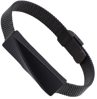 SENECESLI Intelligentes Armband, Tragbares Aktivitäts- und Fitness-Tracker-Band, Intelligentes Armband, 24-Stunden-Tracker, Ganztägiger Kontinuierlicher Herzfrequenz-Stressmonitor (Black)