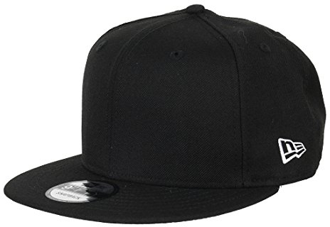 New Era Blank Black 9Fifty Snapback Cap - One-Size