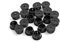 Kabeldurchführungen 20er Set Kunststoff für Kabel von 3,2-14,3 mm Ø und Blechplatte bis max. 3,2mm Stärke in Schwarz