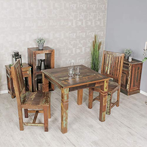 KADIMA Design Esstisch Diana 80 x 80cm Esszimmertisch Shabby Tisch Küchentisch