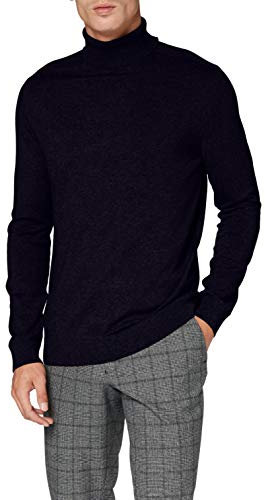 SELECTED HOMME Herren SLHBERG ROLL Neck B NOOS 16074684, Navy Blazer/Melange, XXL