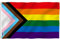 Anley Fly Breeze 3x5 Fuß Fortschritt Stolz Regenbogenfahne - Lebendige Farbe und Fade Proof - Leinwandkopf und doppelt genäht - LGBT-Flagge Polyester mit Messingösen 3 X 5 Ft, Progress Pride