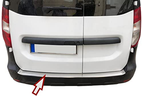 Ladekantenschutz Edelstahl MATT kompatibel für Dacia DOKKER ab 2012 | mit Abkantung | premium Qualität von RECAMBO