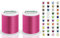 2x Madeira Polyneon 40 | SET | 1000 m Spule | Doppelpack | Stickgarn | Maschinenstickgarn (1990 Hot Pink)