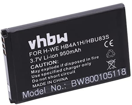 vhbw Batería Recargable Compatible con Vodafone 715, 716, V715, V716, VF715, VF716, VF736, VF815, 736 móvil, Smartphone (950 mAh, 3,7 V, Li-Ion)