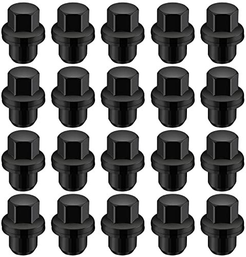 eSynic Wheel Nuts Set Popular Professional 20Pcs Full Steel Alloy Black Wheel Lug Nuts RRD500510 Fit for Range Rover Sport (2005-2013) Land Rover Discovery 3/4 (2004-2014) Range Rover L322 (2006-2012)