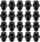 eSynic Wheel Nuts Set Popular Professional 20Pcs Full Steel Alloy Black Wheel Lug Nuts RRD500510 Fit for Range Rover Sport (2005-2013) Land Rover Discovery 3/4 (2004-2014) Range Rover L322 (2006-2012)