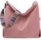 Makukke Handtasche Damen Umhängetasche, Cord Taschen Groß Shopper Tote Bag Schultertasche Casual Crossbody Bag für Schule Büro Arbeit Reisen Ausflug Einkauf
