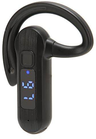 Single Ear Bone Conduction Headset Bluetooth 5.2, Open Ear Wireless Earphones Wasserdicht mit LED Power Display Mikrofon, Typ C Aufladung, Zum Fahren von Business Sport