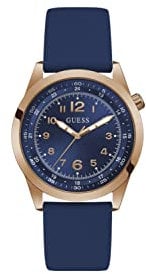 GUESS Hommes Analogique Quartz Montre avec Bracelet en Silicone GW0494G5