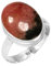 Jeweloporium 925 Silber Ringe für Damen Natürlich Rosa Rhodonit in schwarzem Mangan mit Stein Mode Silber Ringe Größe 58(18.5) das Erntedankfest Geschenk Boho Schmuck