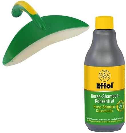 Pferdeshampoo Schweißmesser Effol SET 500ml Flasche & Schweifmesser Orca