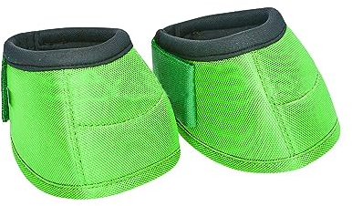 Colcolo 2 Stück Hufglocken für Pferde, Pferdepflege, Hufschutz aus Oxford-Stoff, schnell wickelbar, flexibel und, stoßfest für Reiten und Outdoor, GRÜN