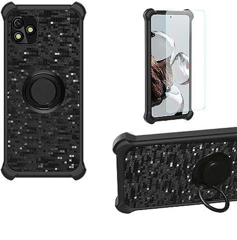 Coque pour Logicom Link Coque Compatible avec Logicom Link Coque Étui [avec Trempé 9H Protection D'écran] Case Support de Bague PC + Silicone YGL-FXJ