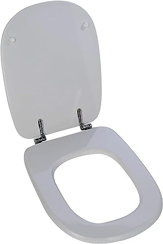 BARBETTA RICAMBI BAGNO Sedile COPRIWATER Compatibile DEDICATO Economico in Legno Laccato Bianco TESI Ideal Standard