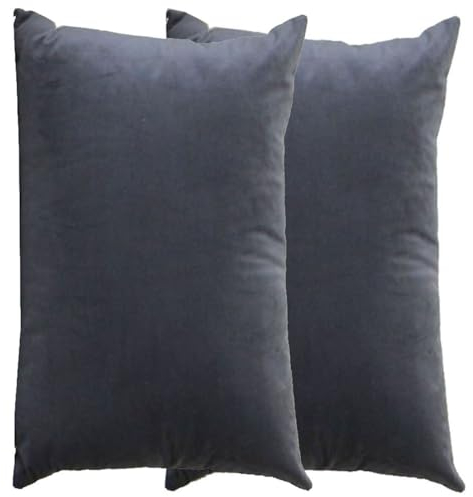 RTSFKFS Kissenbezug 60x80 Kissen 50x70 Bezug Couch Sofa Kissenbezüge Samt 40x60,2er Set Dekokissen Bezug Blau/Grün/Grau,Pillowcase Pillow Cases 40 x 70,Kissen Abdeckung(Q,60x80 cm 2pcs)