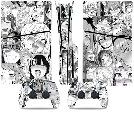 BONOOL Blasenfrei Für PS5 Slim Skin Disc Edition & Für PS5 Slim Skin Digital Edition Konsole Und Controller Vinyl Cover Skins Wraps Kratzfest Kompatibel 27470 Kratzfest (Size : Digital Edition)