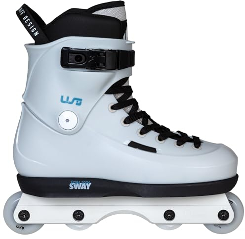 USD Aggressive Skate Sway Team 2024 - Inline Skate für Street, Skatepark und Halfpipe - Inliner Stuntskate Grau Gr. 37-46 mit Kizer Fluid IV Frame Team Basic Rollen - Anti-Rocker-Setup