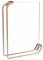 YUKORT Cadre Photo Cadre Photo en Acrylique et métal A4, 6 Pouces, Affichage Double Face, décor de Pont Horizontal Cadre (Color : Rose Gold, Size : A4)