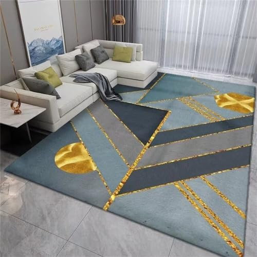 RUGMRZ Küchen Teppiche Auslegware Teppichboden grau-Blaue Wohnaccessoires für das Wohnzimmer können viele Jahre verwendet Werden und sind verschleißfest Outdoor Teppich 180X280CM