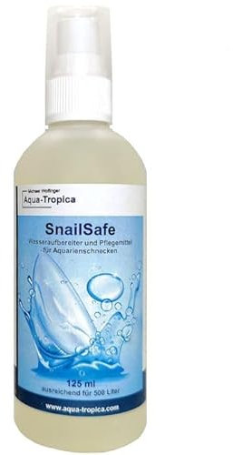 Aqua-Tropica Schnecken-VITAL Snail Safeguard - 125 ml - Der erste Wasseraufbereiter und Pflegemittel für Aquarienschnecken mit Calcium und Mineralien mit praktischem Dosierspender